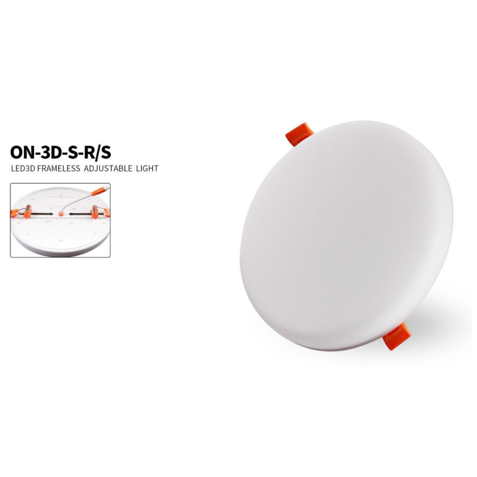 LED 3D FRAMELESS ADJUSTABLE LIGHT